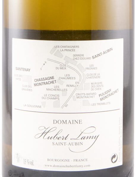 2017 Domaine Hubert Lamy En Remilly Premier Cru Saint-Aubin branco