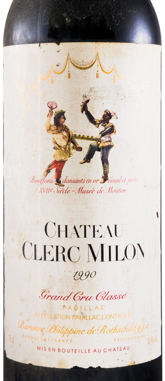 1990 Château Clerc Milon Baron Philippe de Rothschild Pauillac tinto