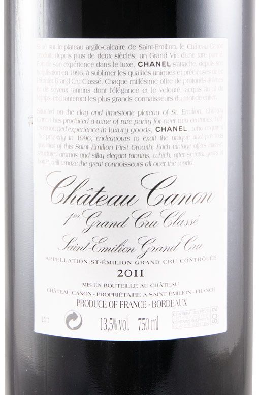 2011 Château Canon Saint-Émilion tinto