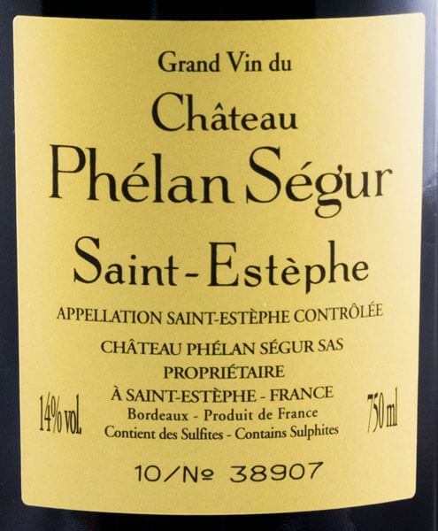 2010 Château Phélan Ségur Saint-Estèphe tinto