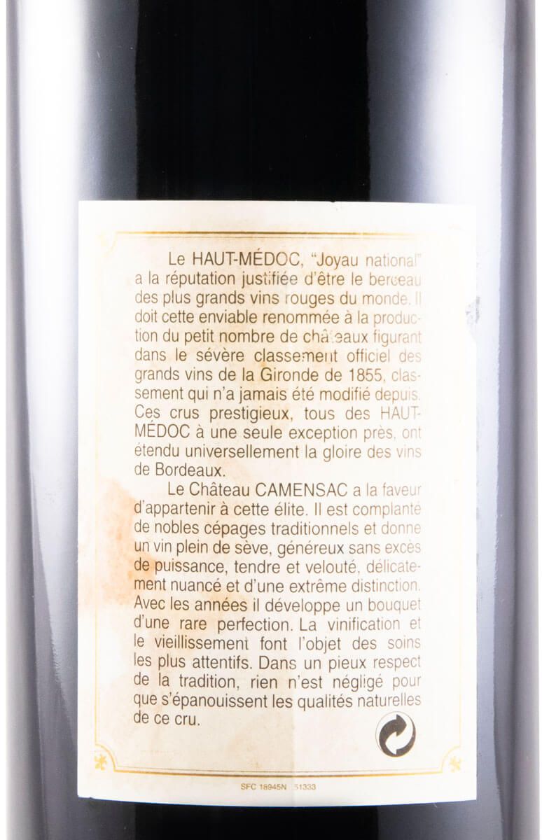 1996 Château de Camensac Haut-Medoc tinto