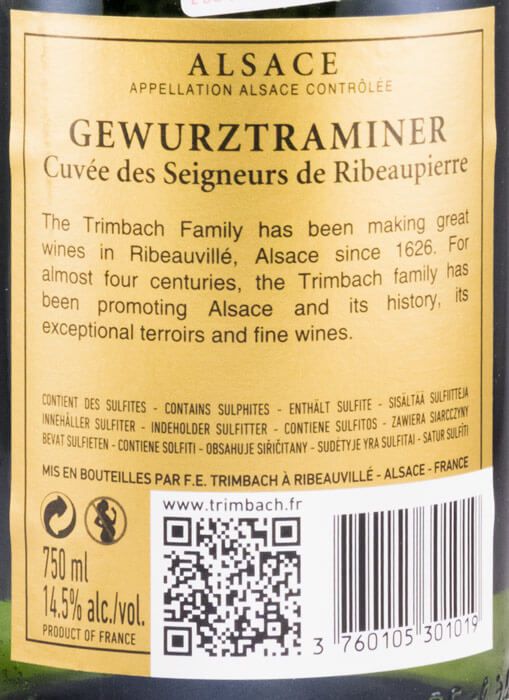 2011 Maison Trimbach Cuvée des Seigneurs de Ribeaupierre Gewürztraminer Alsace branco