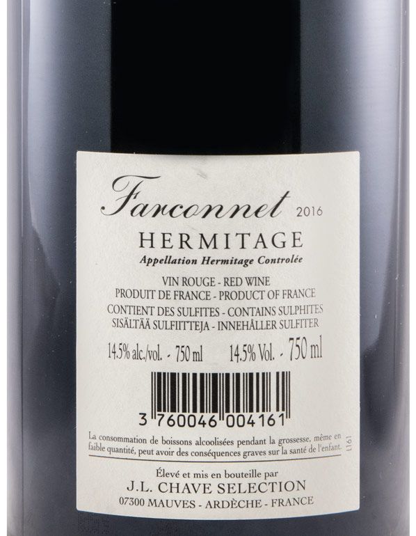 2016 Domaine Jean-Louis Chave Sélection Farconnet Hermitage red