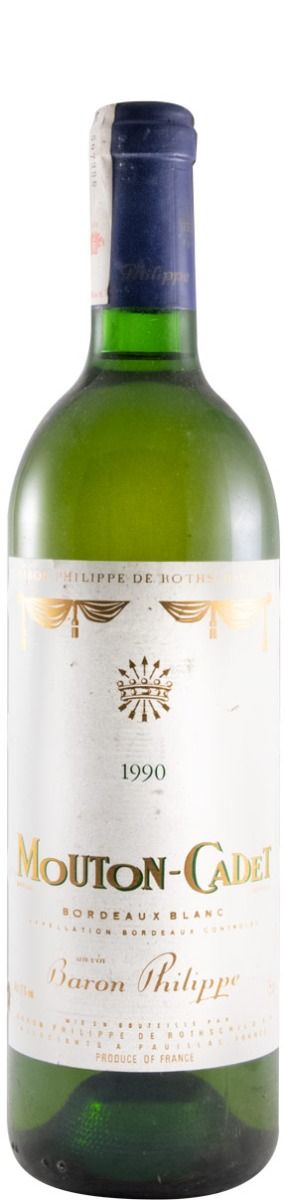1990 Mouton Cadet Baron Philippe de Rothschild Pauillac branco
