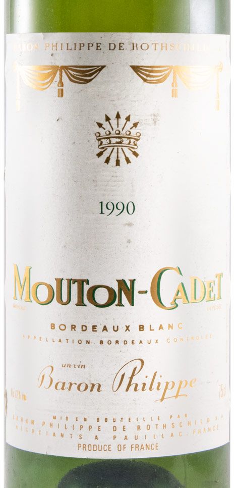 1990 Mouton Cadet Baron Philippe de Rothschild Pauillac branco
