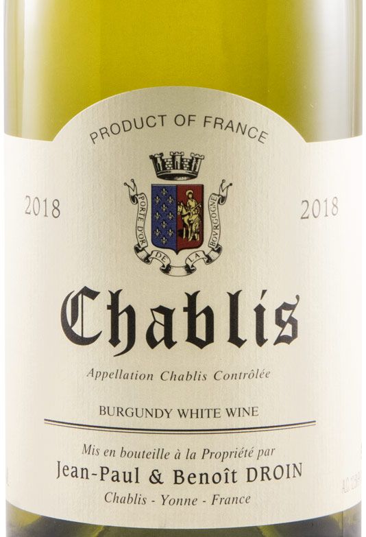 2018 Jean-Paul & Benoît Droin Chablis branco