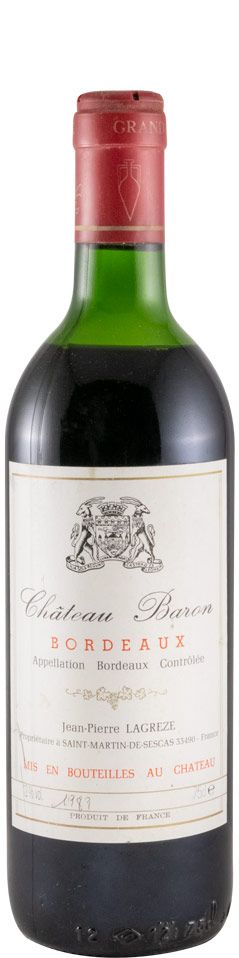 1989 Château Baron Jean Pierre Lagreze tinto