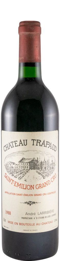 1988 Château Trapaud Andre Larribière Saint-Émilion red