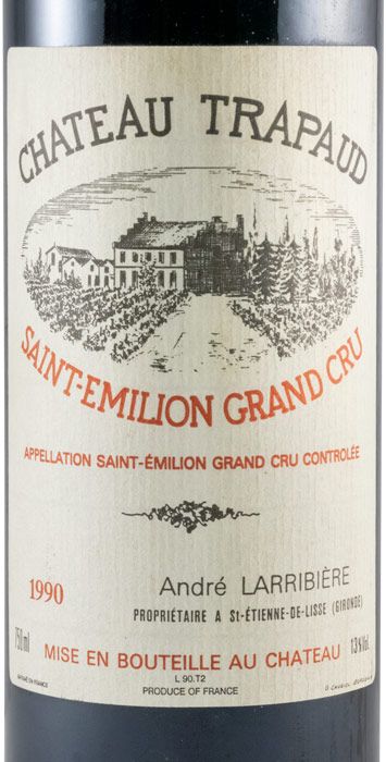 1990 Château Trapaud Andre Larribière Saint-Émilion tinto