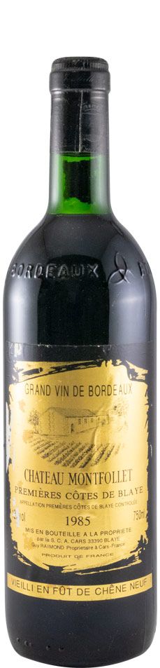 1985 Château Montfollet Guy Raimond Cotês de Baye tinto