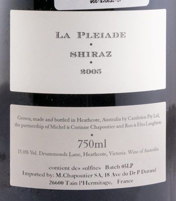 2005 M. Chapoutier La Pleiade Shiraz red