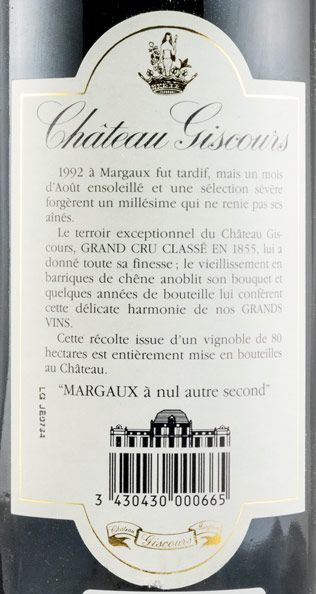 1992 Château Giscours Margaux tinto