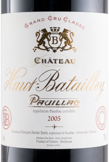 2005 Château Haut-Batailley Pauillac red