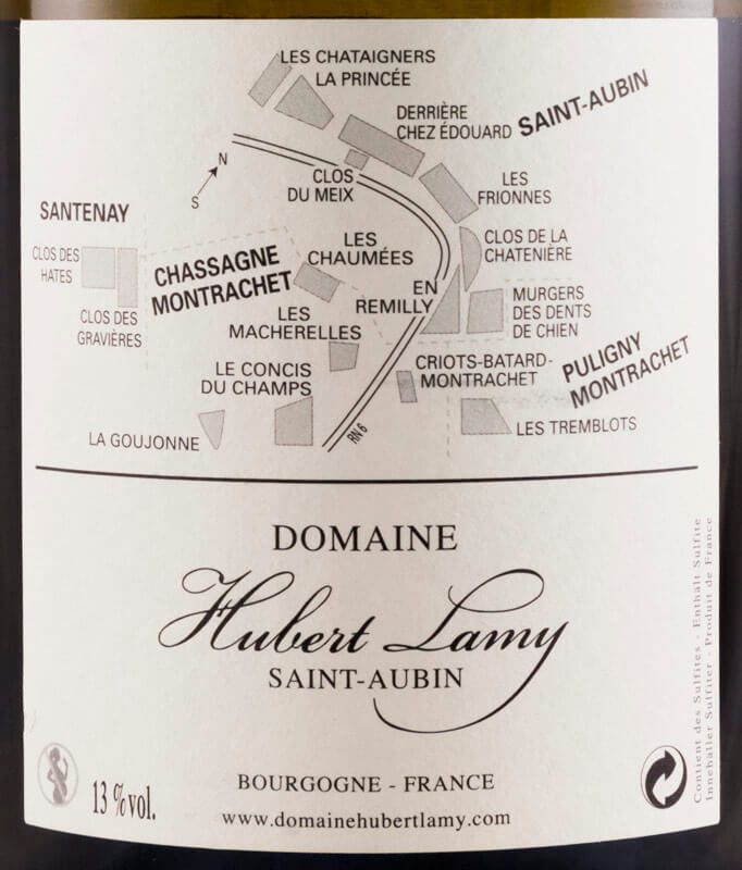 2018 Domaine Hubert Lamy Les Murgers des Dents de Chien Premier Cru Saint-Aubin branco