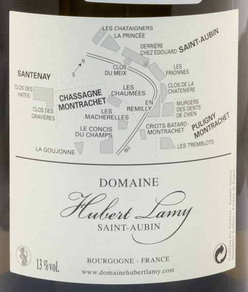2018 Domaine Hubert Lamy En Remilly Premier Cru Saint-Aubin branco
