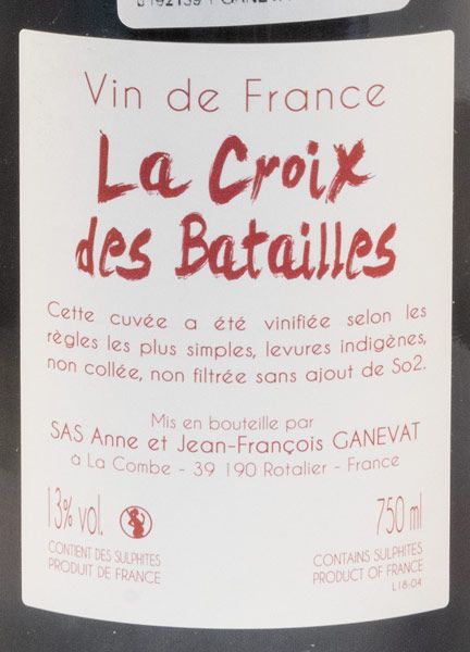 2018 Jean-François Ganevat La Croix des Batailles red