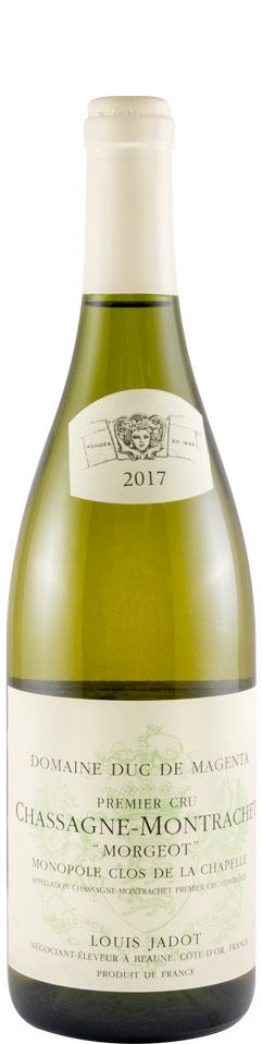 2017 Louis Jadot Domaine Duc de Magenta Morgeot Monopole Clos de la Chapelle Premier Cru Chassagne-Montrachet branco