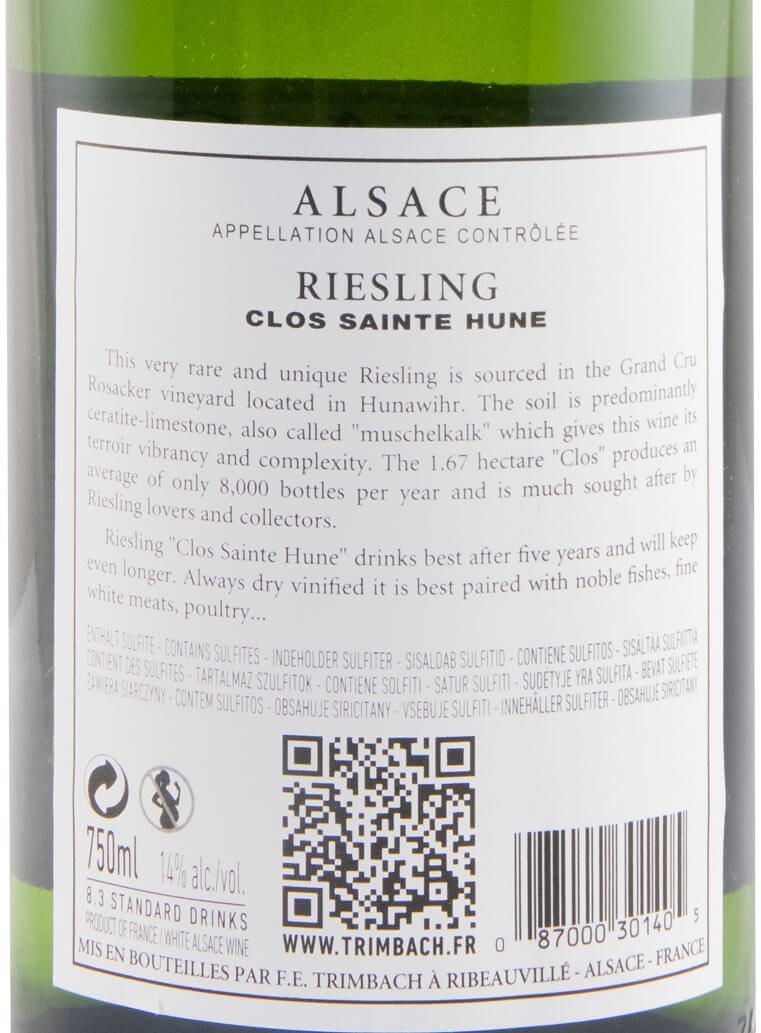 2014 Maison Trimbach Clos Ste Hune Riesling Alsace branco