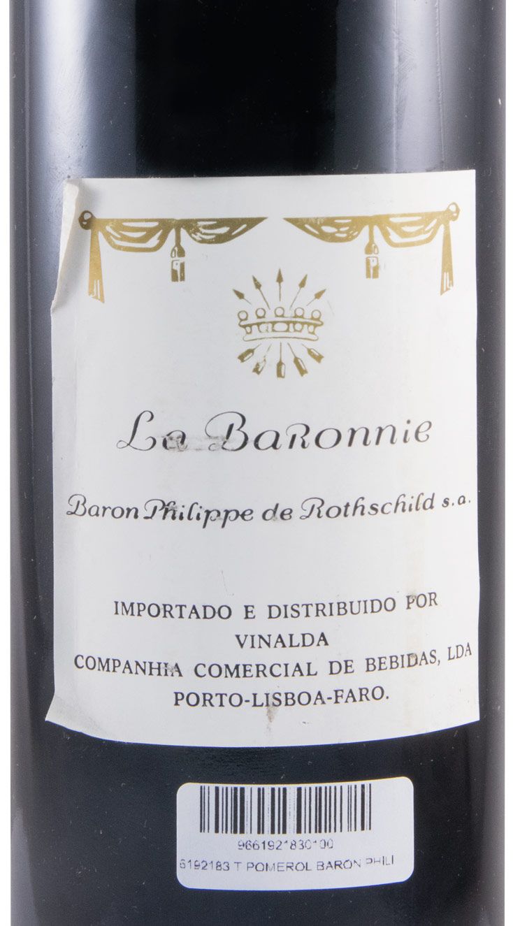 1986 Baron Philippe La Baronnie Baron Philippe Rothschild Pomerol red