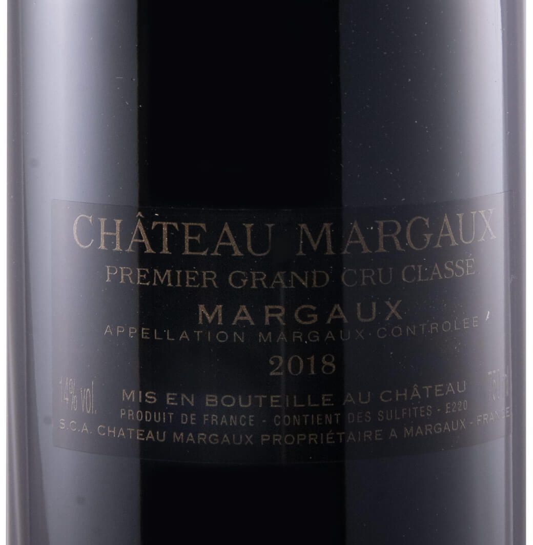 2018 Château Margaux red