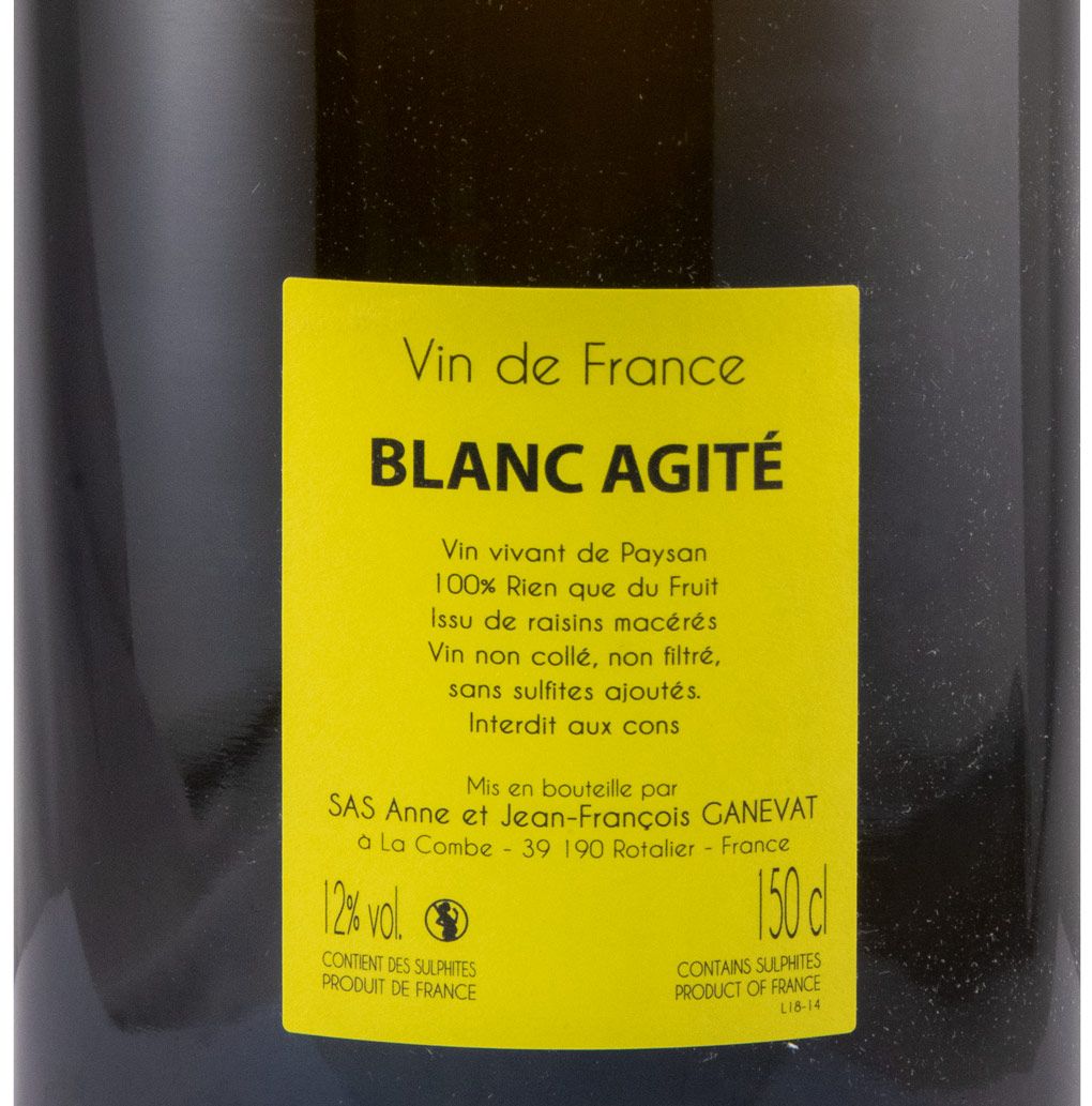 2018 Jean-François Ganevat Blanc Agité branco 1,5L