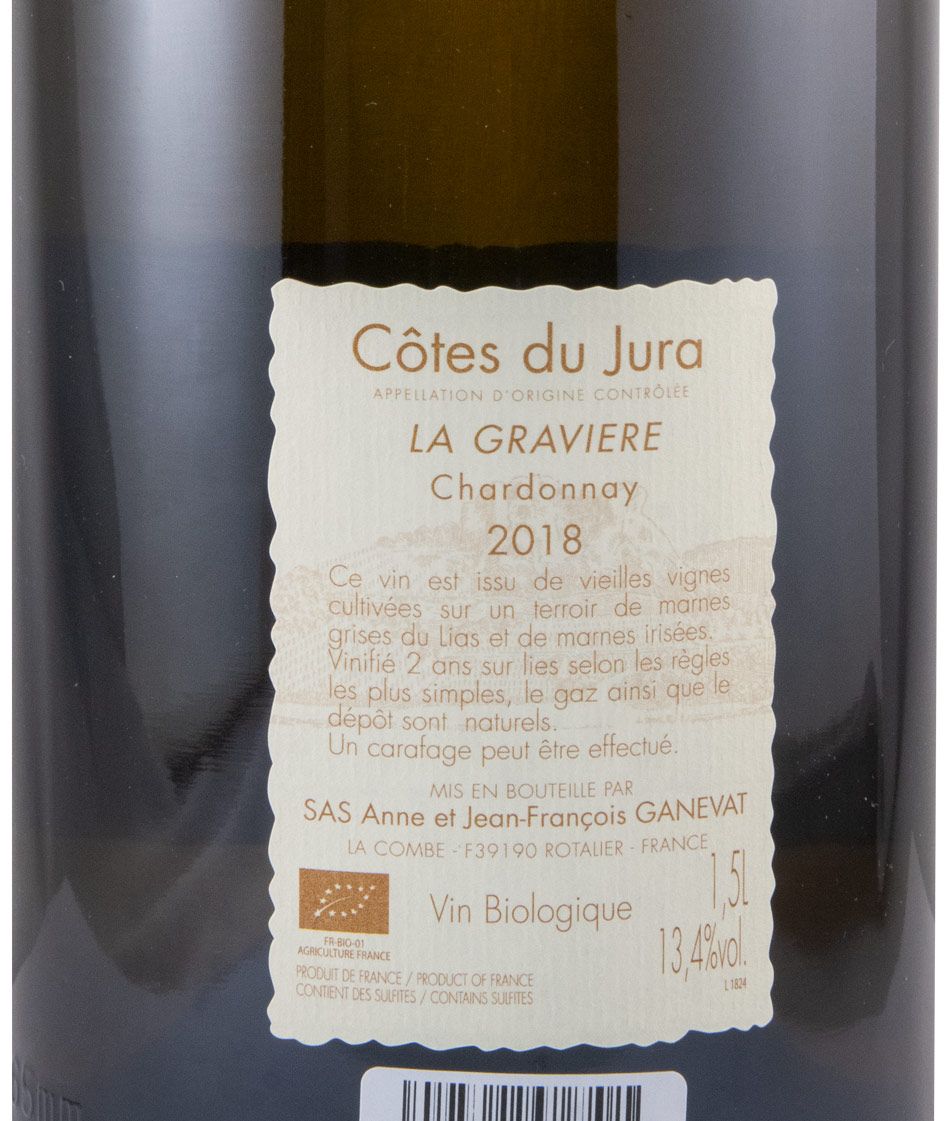 2018 Jean-François Ganevat La Graviere Chardonnay Côtes du Jura organic white 1.5L
