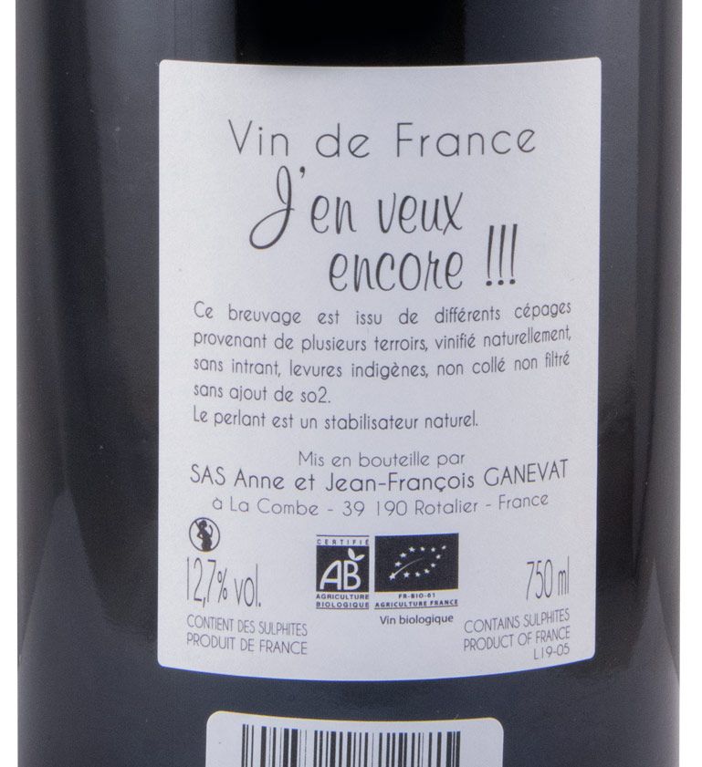 2019 Jean-François Ganevat J'en veux encore organic red