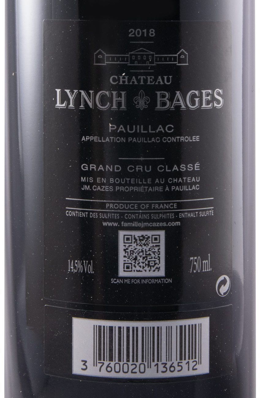 2018 Château Lynch-Bages Pauillac red