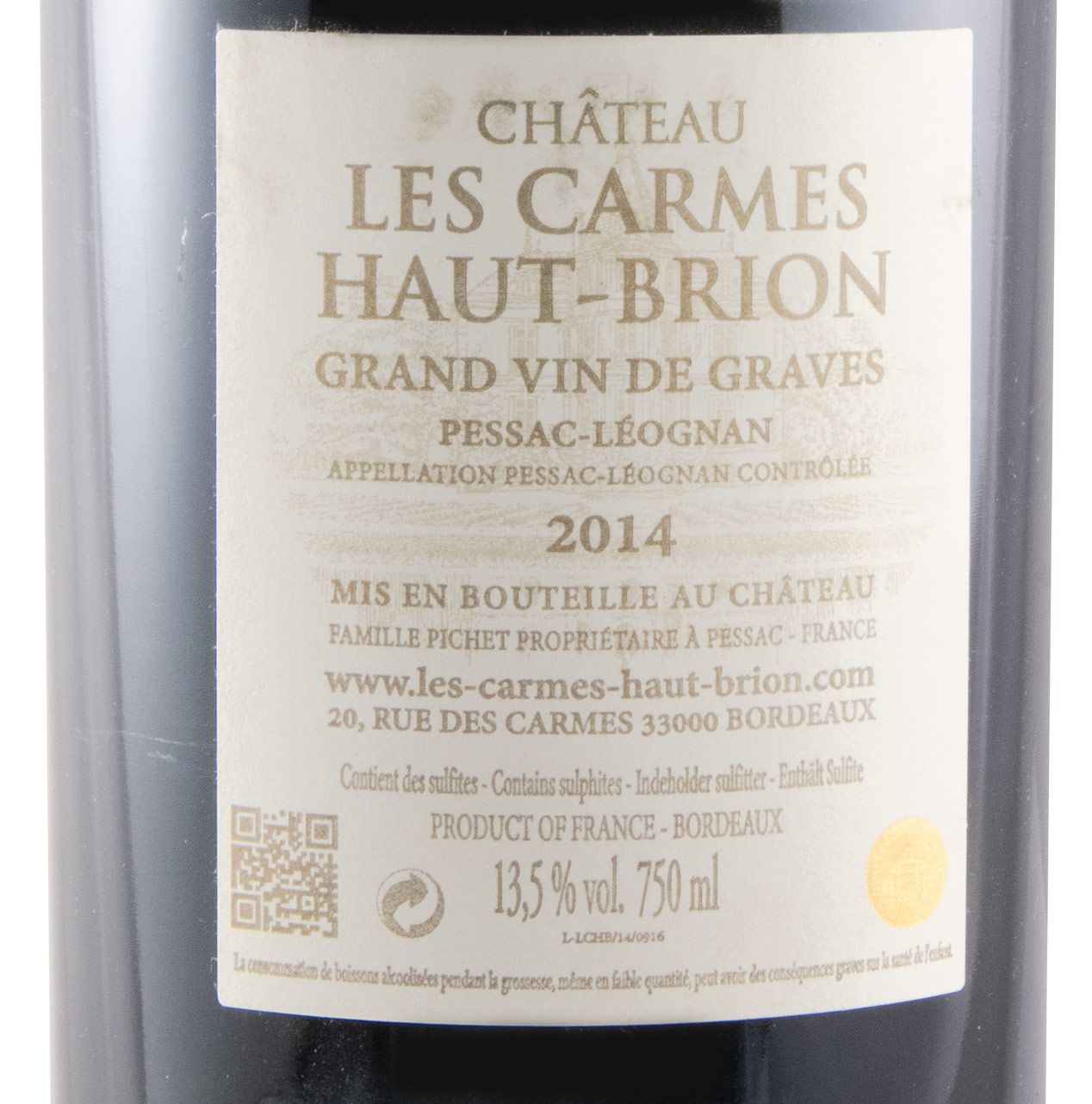 2014 Château Les Carmes Haut-Brion Pessac-Léognan red