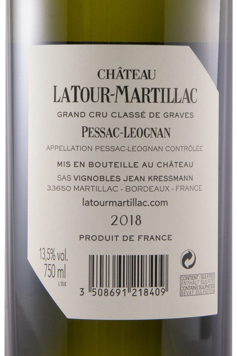 2018 Château Latour-Martillac Pessac Leognan white