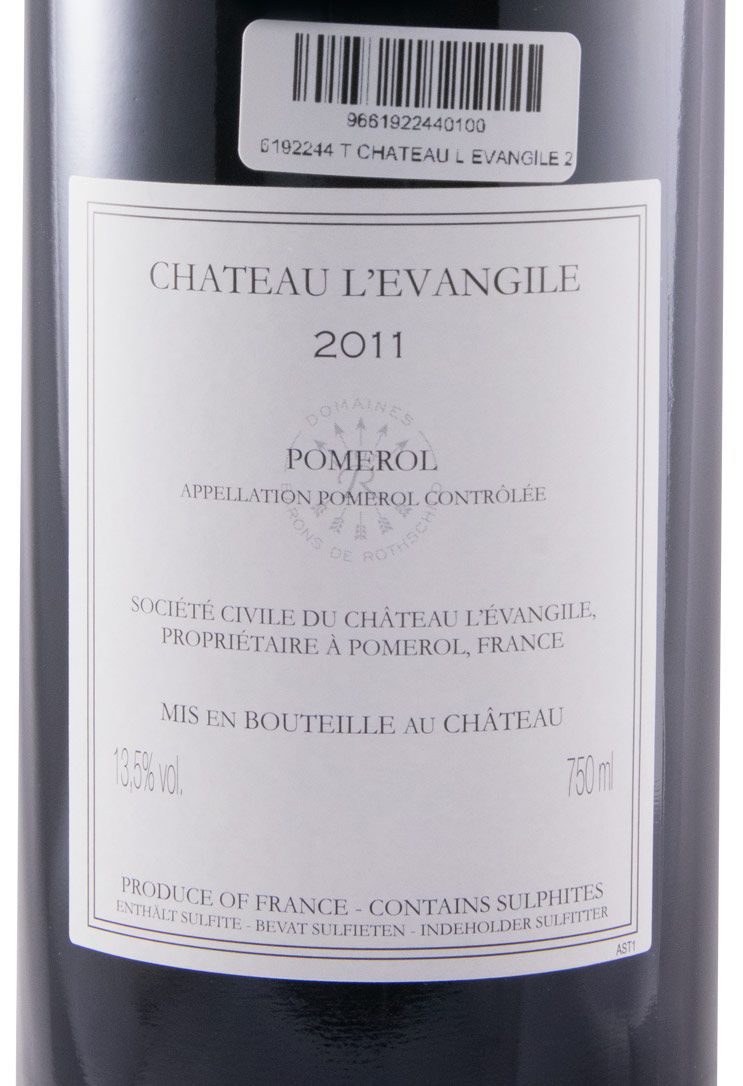 2011 Château L'Évangile Pomerol red