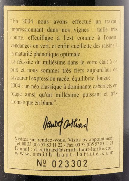 2004 Château Smith Haut-Lafitte Pessac-Léognan red