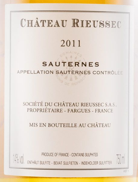 2011 Château Rieussec Sauternes branco