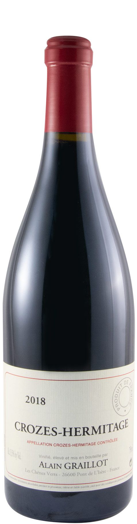2018 Domaine Alain Graillot Crozes-Hermitage tinto
