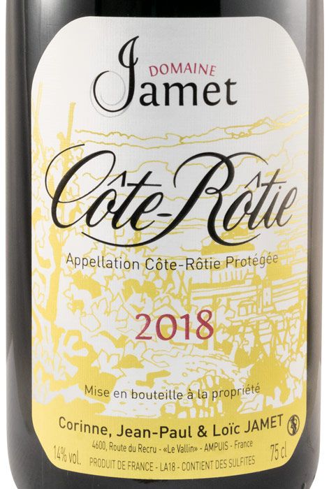 2018 Domaine Jamet Côte-Rôtie tinto