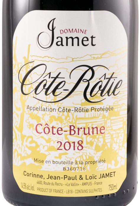 2018 Domaine Jamet Côte-Brune Côte-Rôtie tinto
