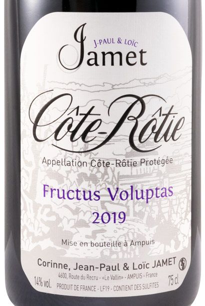 2019 Domaine Jamet Fructus Voluptas Côte-Rôtie red