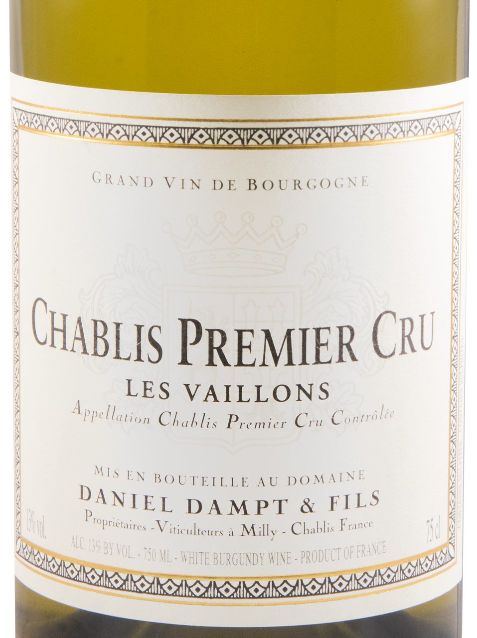 2019 Domaine Daniel Dampt Les Vaillons Premier Cru Chablis branco