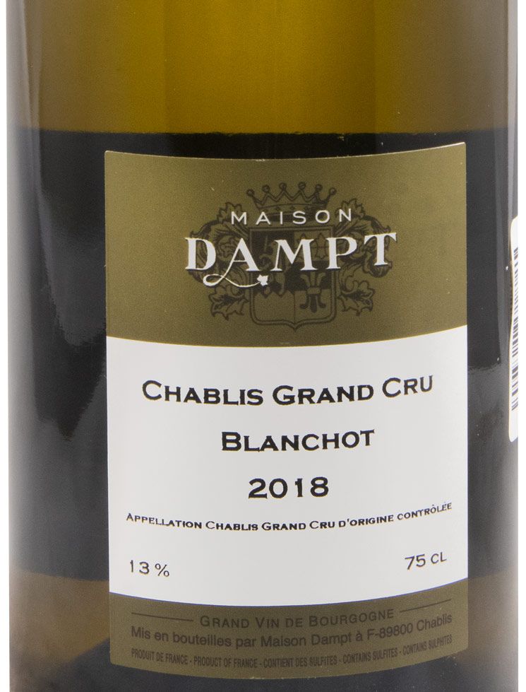 2018 Domaine Daniel Dampt Blanchot Grand Cru Chablis branco