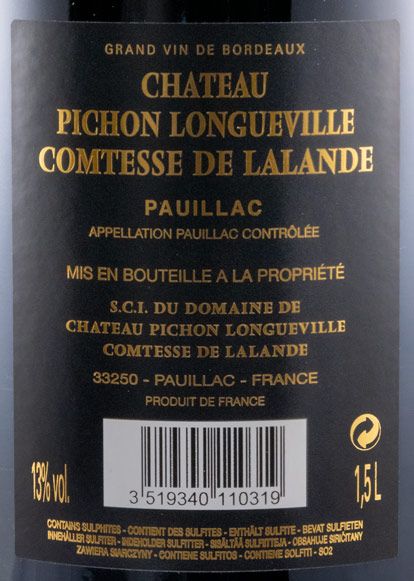 2011 Château Pichon Longueville Comtesse de Lalande Pauillac tinto 1,5L