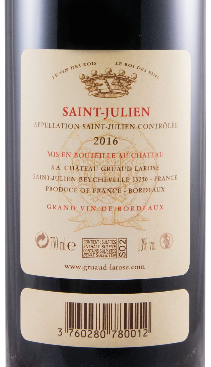 2016 Château Gruaud Larose Saint-Julien tinto