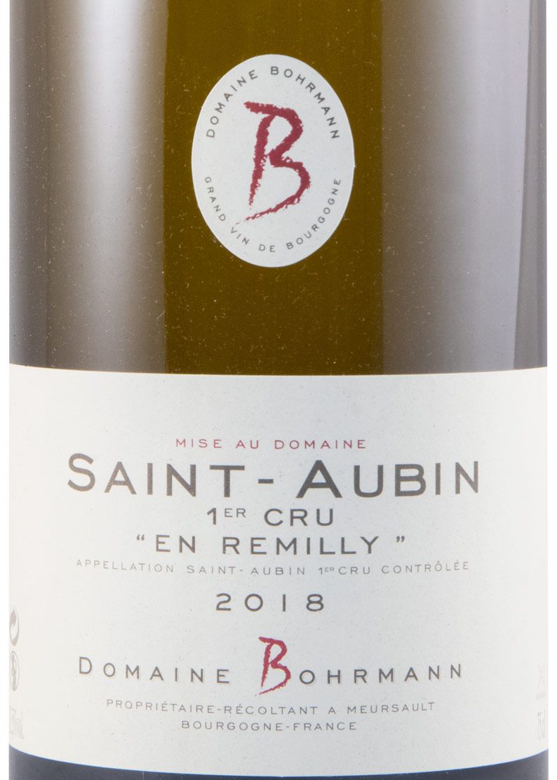 2018 Domaine Bohrmann En Remilly Premier Cru Saint-Aubin branco