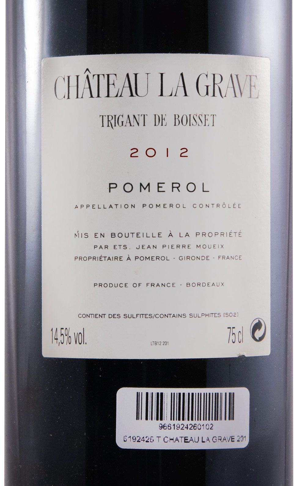 2012 Château La Grave a Pomerol Trigant de Boisset tinto