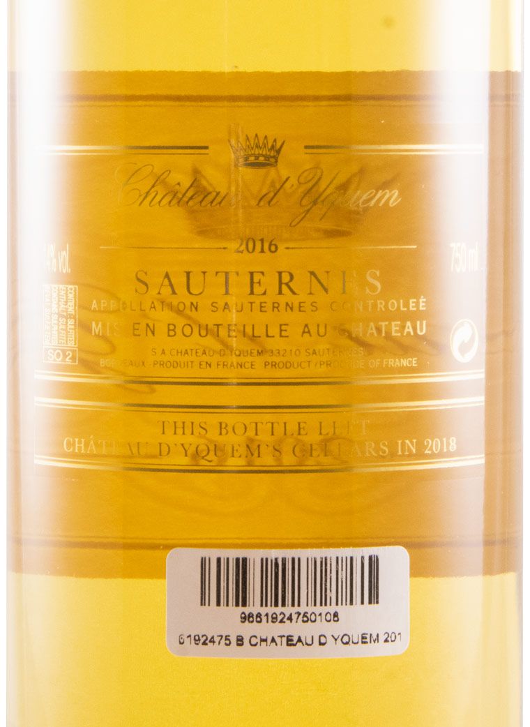 2016 Château d'Yquem Sauternes branco