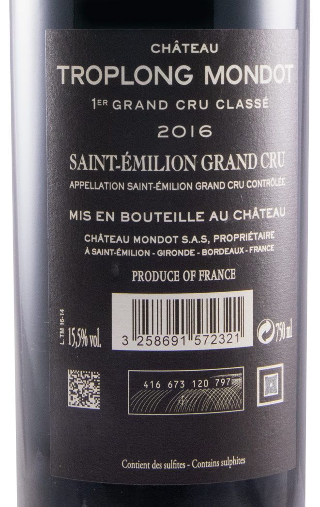 2016 Château Troplong Mondot Saint-Émilion red