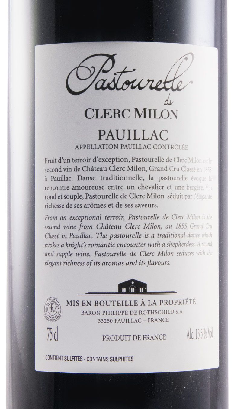 2014 Château Clerc Milon Pastourelle de Clerc Milon Pauillac red