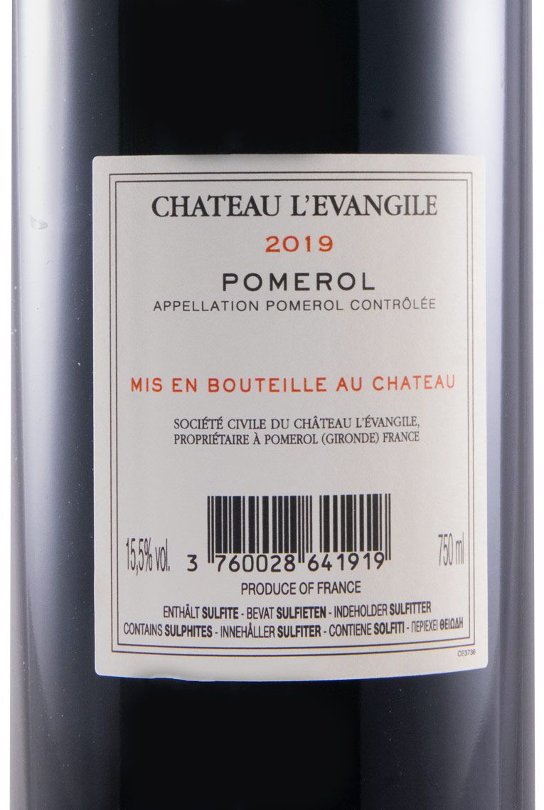 2019 Château L'Évangile Pomerol tinto