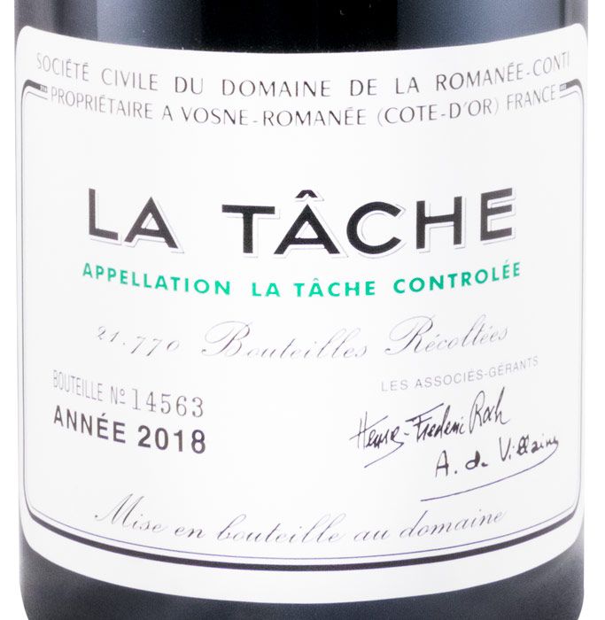 2018 Domaine de la Romanée-Conti La Tâche Romanée-Conti tinto