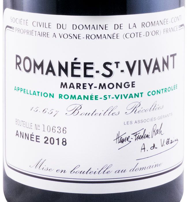 2018 Domaine de la Romanée-Conti Romanée-Saint-Vivant tinto