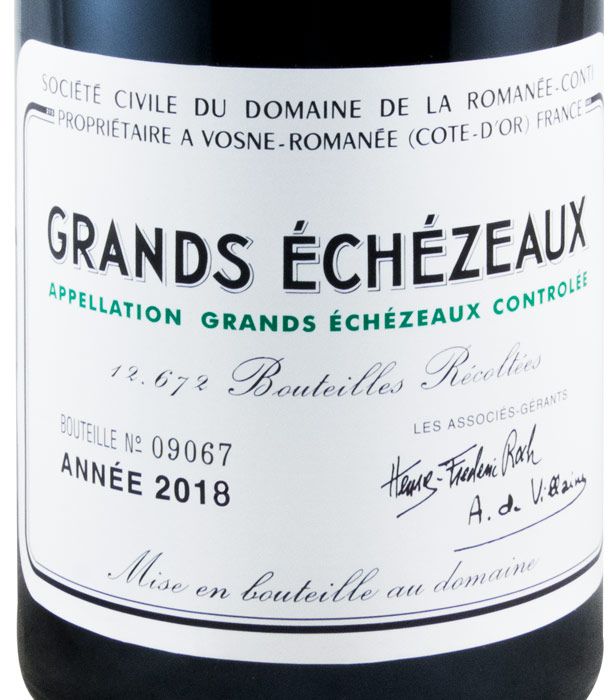 2018 Domaine de la Romanée-Conti Grand Cru Grands Échézeaux tinto